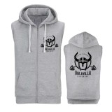 Awdis Viking workout, Valhalla...-cipzáras ujjatlan felső-szürke (M-es méretben rendelhető)