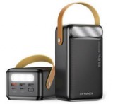 Awei P101K vésztöltő 3 USB+2 Type-C aljzat (60000mAh, 22.5W, PD gyorstöltő, LED kijelző, LED lámpa)