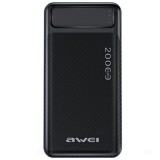 Awei P6K Power Bank 20000mAh - Fekete (AWE000145)