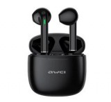 Awei T26 PRO bluetooth fülhallgató SZTEREO (v5.3, TWS, aktív zajszűrő, vízálló + töltőtok) FEKETE