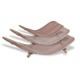 AWM Gyümölcstál Együttes Kókuszlevélből - Fehér Súrolt