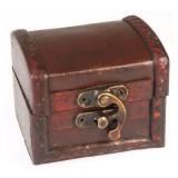 AWM Koloniális Doboz - Bőr Efekt (közepes)