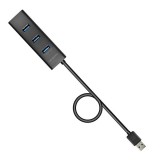 AXAGON Acagon HUE-S2BP USB3.0 fekete gyorstöltő hub