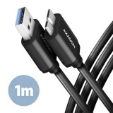Axagon BUMM3-AM10AB USB kábel 1 M USB 3.2 Gen 1 (3.1 Gen 1) Micro-USB B USB A Fekete