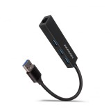 Axagon HMA-GL3A USB3.2 multiport Hub 3-port + LAN (HMA-GL3A)