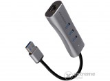 Axagon HMA-GL3AP USB HUB, ezüst