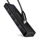 Axagon HUE-C1C USB Type-c HUB (5 portos, passzív)