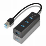 AXAGON HUE-S2B USB3.0 Charging Hub fekete