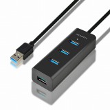AXAGON HUE-S2BL USB3.0 Charging Hub fekete