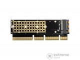 AXAGON PCEM2-1U PCIE NVME M.2 x16/x8/x4 M-Key slot adapter