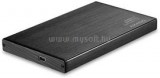 AXAGON USB 3.0 fekete külső alumínium HDD/SSD ház (EE25-XA3)