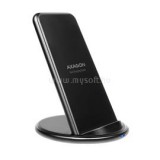 AXAGON WDC-S10D kettős tekercsű wireless fekete QI töltő okostelefonhoz (WDC-S10D)