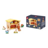 Az első kis csirkefarmom - fa játék készlet (Janod,J03311)