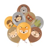 Az erdő állatai party lufi 8db-os kiszerelésben