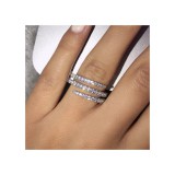 AZIZ Látványos színtelen köves gyűrű, 10