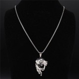 AZIZ Nemesacél Jézus medál nyaklánccal