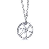 AZIZ Nemesacél kerék medál nyaklánccal