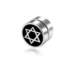 AZIZ Nemesacél mágneses fülklip, csillag