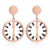 AZIZ Nemesacél óra fülbevaló, rose gold