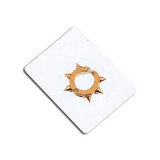 AZIZ Nemesacél punk rock beszúrós fülbevaló, arany színű - 1 db