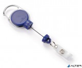 Azonosítókártya-tartó, kihúzható, patentos, DURABLE "Extra strong", sötétkék