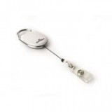 Azonosítókártya-tartó, kihúzható, patentos, DURABLE "Style", fehér [10 db]