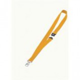 Azonosítókártya-tartó, nyakba akasztható, biztonsági csattal, DURABLE, sárga [10 db]