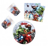 Aztadejo Avengers Infinity Stones, Bosszúállók party szett 36 db-os 20 cm-es tányérral