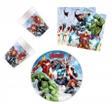 Aztadejo Avengers Infinity Stones, Bosszúállók party szett 36 db-os 23 cm-es tányérral