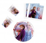 Aztadejo Disney Frozen Leaf, Jégvarázs party szett 36 db-os 23 cm-es tányérral