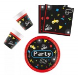 Aztadejo Gaming Party party szett 36 db-os 20 cm-es tányérral