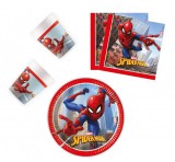 Aztadejo Spiderman Crime Fighter, Pókember party szett 36 db-os 20 cm-es tányérral