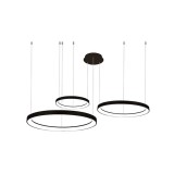 Azzardo Agnes függesztett lámpatest, fekete, Beépített LED, 6600 lm, AZ-5024