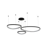 Azzardo Amanda függesztett lámpatest, fekete, Beépített LED, 13600 lm, AZ-5774