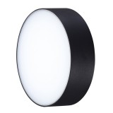 Azzardo Casper Round kültéri mennyezeti lámpa, fekete, Beépített LED, 1300 lm, AZ-4491