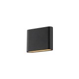 Azzardo Cremona kültéri fali lámpa, fekete, 3000K melegfehér, beépített LED, 1x6W, 340 lm, AZ-2180