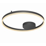 Azzardo Halo mennyezeti lámpa, fekete, Beépített LED, 3600 lm, AZ-4701