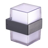 Azzardo Lars Square kültéri fali lámpa, fekete, Beépített LED, 1000 lm, AZ-4507