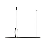 Azzardo Pelle függesztett lámpatest, fekete, Beépített LED, 2440 lm, AZ-5756