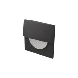 Azzardo Sane beépíthető lámpa, fekete, 3000K melegfehér, beépített LED, 2W, 170 lm, AZ-2768