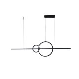 Azzardo Sara függesztett lámpatest, fekete, Beépített LED, 2600 lm, AZ-5259