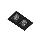 Azzardo Sisto beépíthető lámpa, fekete, GU10, 2x50W, AZ-2809
