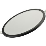 Azzardo Slim Round fürdőszobai beépíthető lámpa, fekete, Beépített LED, 2000 lm, AZ-4163