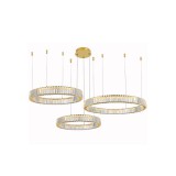 Azzardo Spark függesztett lámpatest, arany, Beépített LED, 7840 lm, AZ-5794