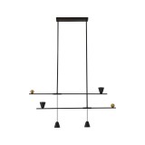 Azzardo Spoleto függesztett lámpatest, fekete, Beépített LED, 1397 lm, AZ-5642