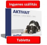 Aktivait medium large breed kutya tabletta 60 db , A kutyáknak való AKTIVAIT-et TILOS macskáknak adni.