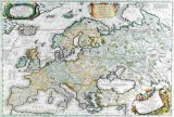 Antik Európa térkép könyöklő - Stiefel