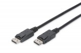 Assmann DisplayPort connection cable with interlock M/M 2m Black AK-340100-020-S