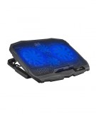 Astrum CP200 laptop hűtő led világítással, 4 ventillátorral, 15.6"/17"