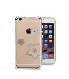 Astrum MC270 keretes virág mintás, színes Swarovski köves Apple iPhone 6/6S hátlapvédő ezüst